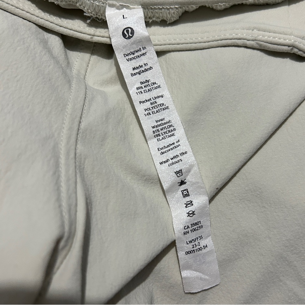 COPY 🍋 Lululemon Stretch Woven Wide-Leg High-Rise Pant, Bone, size L - Picture 9 of 14